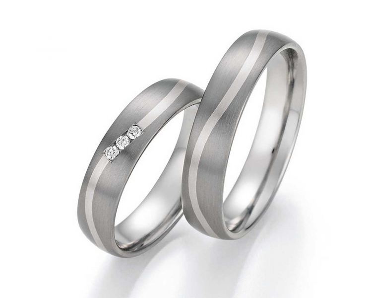 Preview: Trauringe Titan Weißgold 78/10010-10020