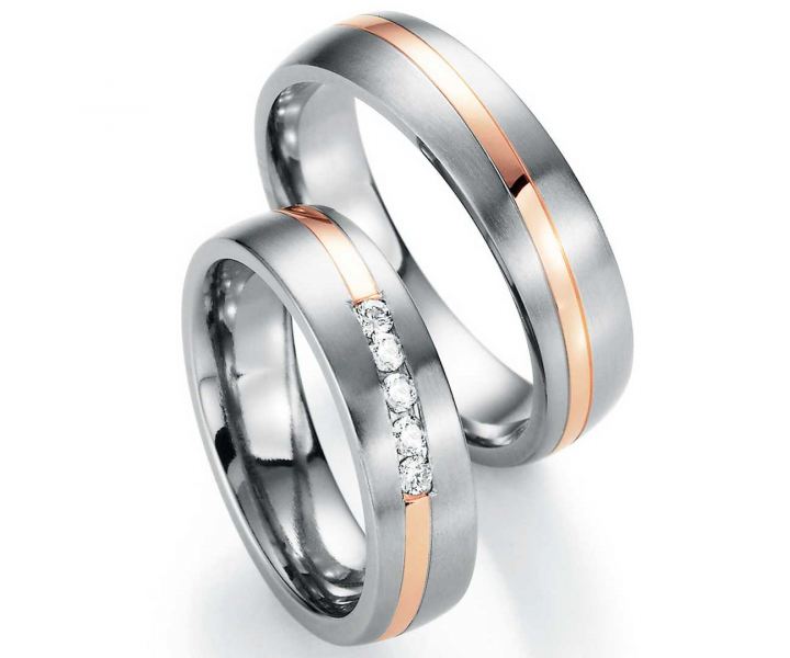 Preview: Trauringe Titan 78/80110-80120 Rosègold