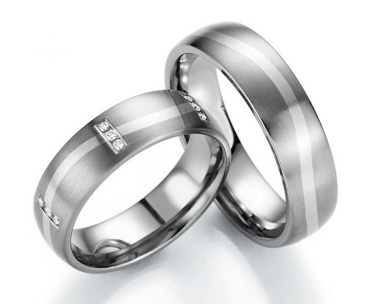 Preview: Trauringe Titan 78/80130-80140 weißgold