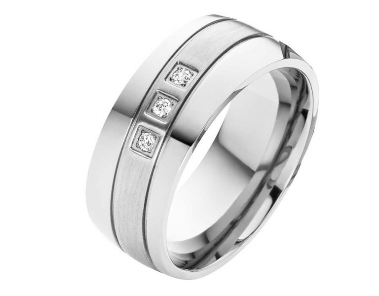 Preview: Damenring Titan DT053 mit Zirkonias