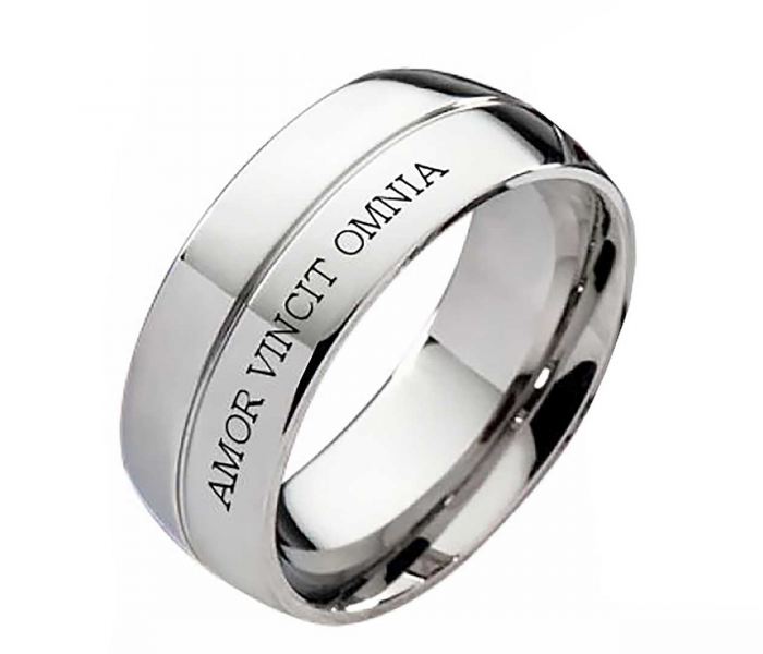 Preview: Herrenring Edelstahl HE303 mit gratis Außengravur