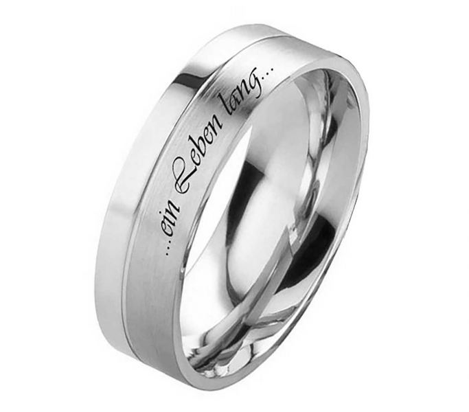 Preview: Herrenring Edelstahl HE304 mit gratis Außengravur