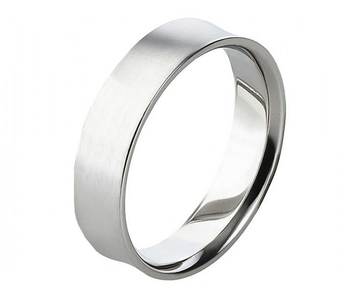 Herrenring Edelstahl AB823 ohne Stein mit Gravur