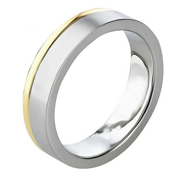 Preview: Herrenring Edelstahl AB825 mit Wunsch Gravur