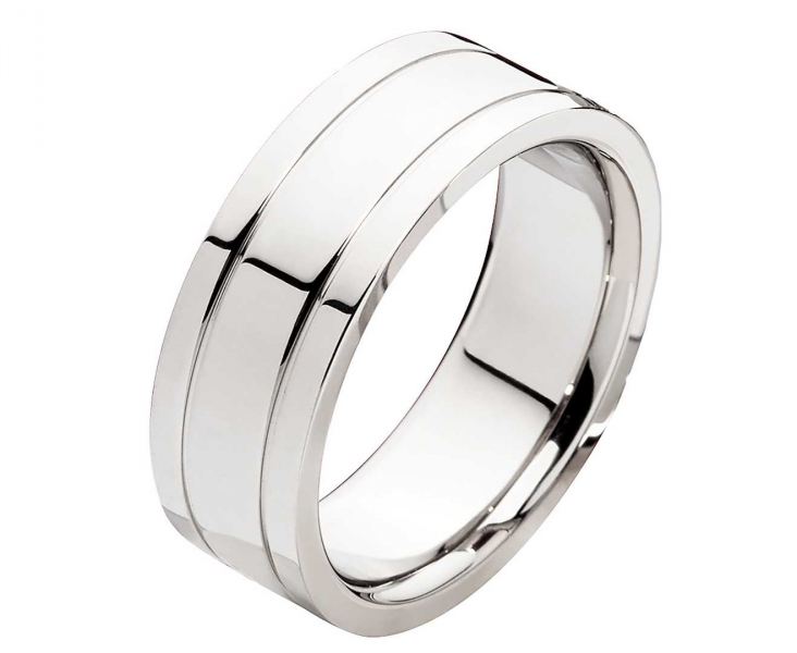 Preview: Herrenring Edelstahl HE015 mit gratis Gravur