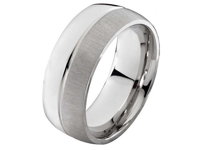 Preview: Herrenring Edelstahl HE117 mit gratis Gravur