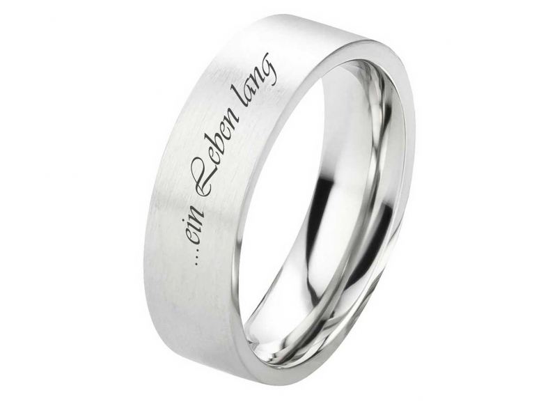 Preview: Herrenring Edelstahl HE121 mit Außengravur