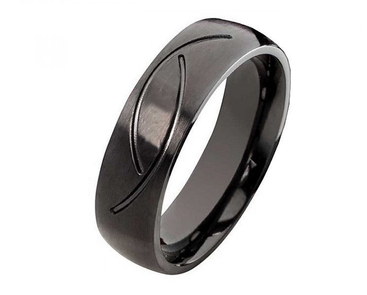 Herrenring Edelstahl HE299 ohne Stein mit Gravur