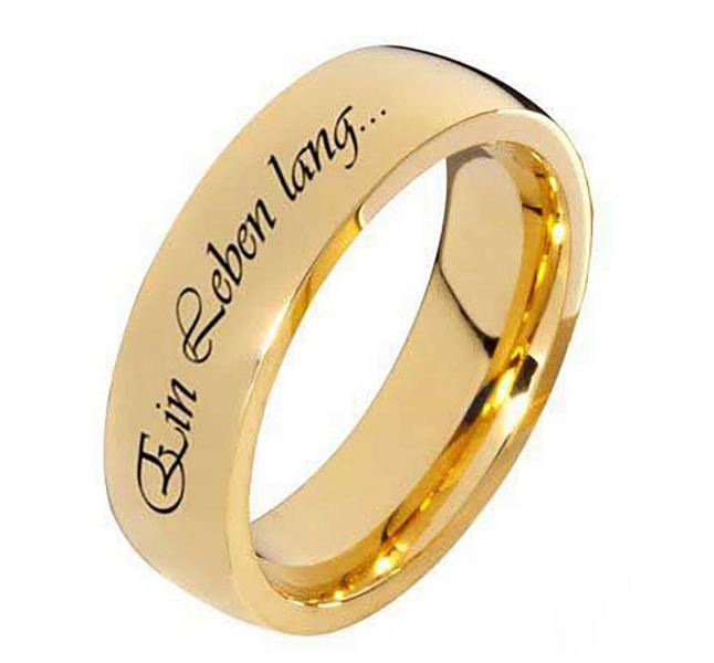Preview: Herrenring Edelstahl HE316 mit Wunsch Außengravur