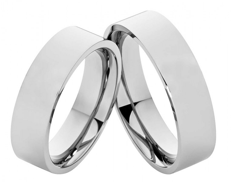 Edelstahlringe E244 ohne Stein mit Gravur