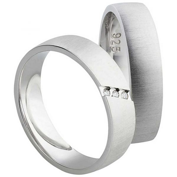 Preview: Silberringe mit 3 wunderschönen Zirkonias SR084-SR085