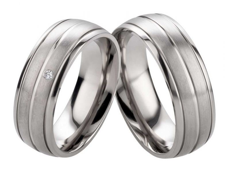 Preview: Partnerringe gravierbare Titanringe PT121