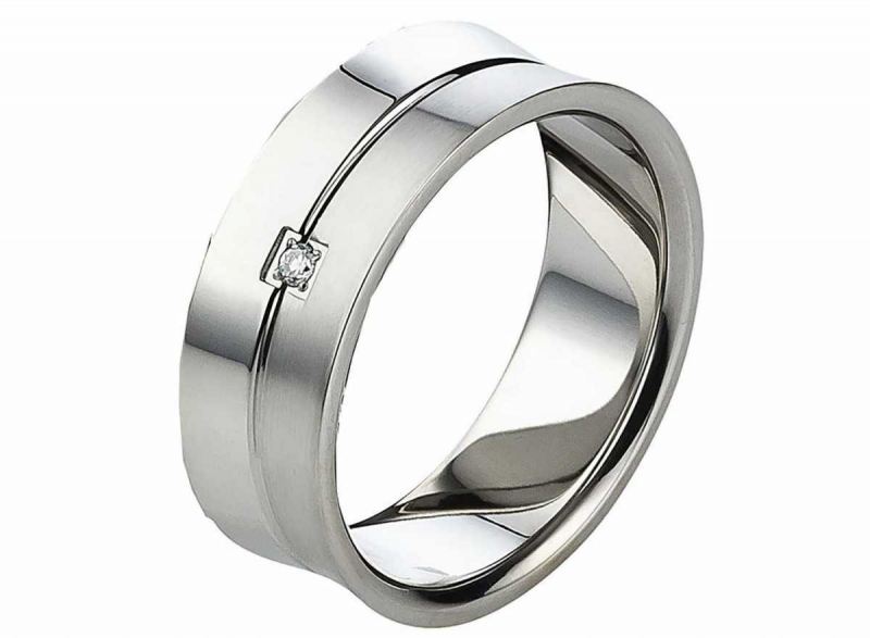 Preview: Damenring Edelstahl AB1002