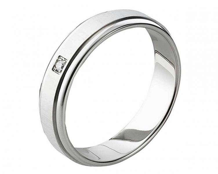 Preview: Schlichter Damenring aus Edelstahl AB1020