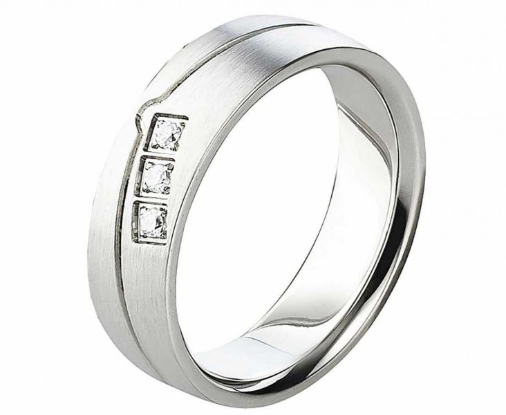 Preview: Damenring Edelstahl AB1554