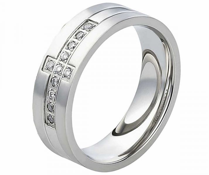 Damenring Edelstahl AB834