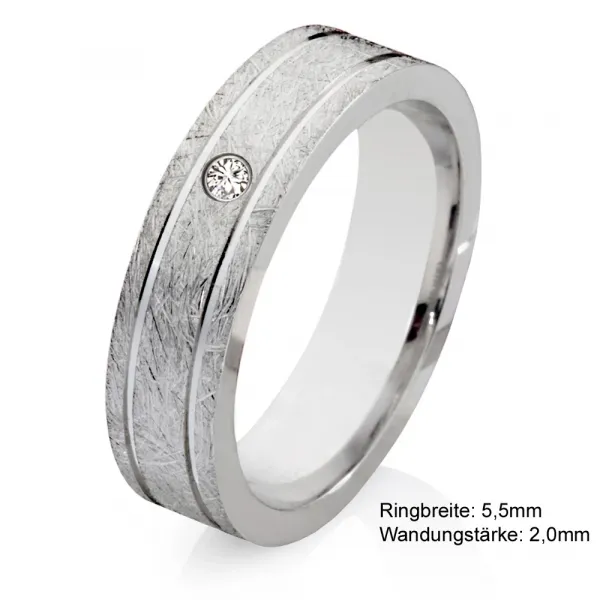 Silberringe als Damenring aus 925 Silber mit Echtem DIAMANT SB98