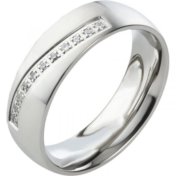 Preview: Edelstahlring mit glatter Oberfläche AB1770