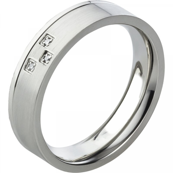 Preview: Edler Edelstahlring schlicht Design AB1774