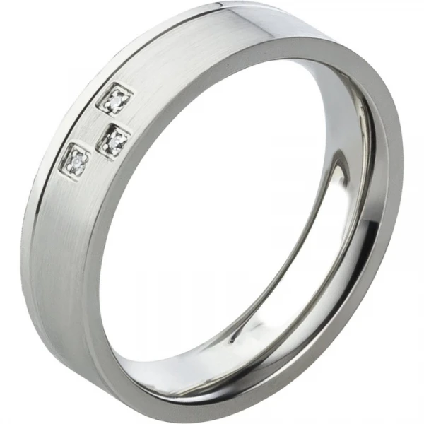 Edler Edelstahlring schlicht Design AB1774