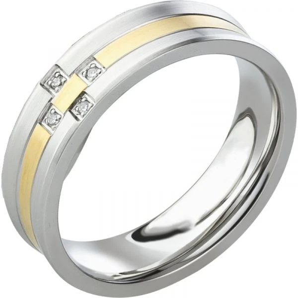 Edelstahl Damenring für Damen AB1776
