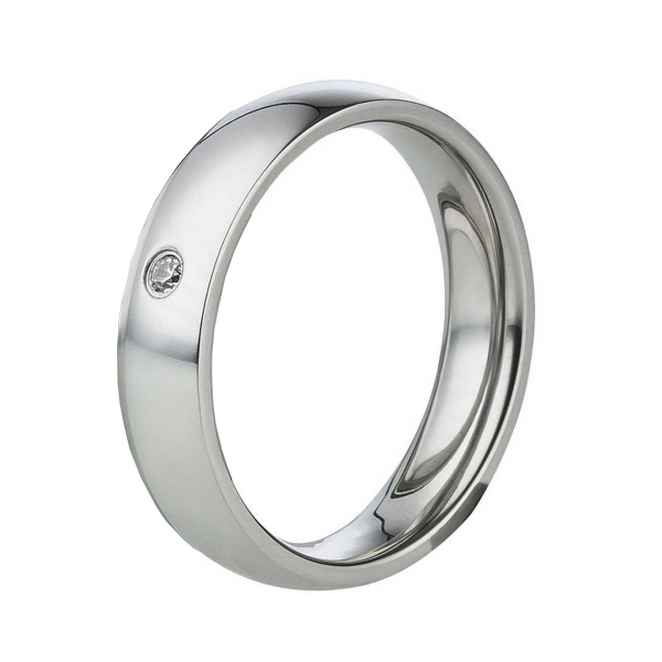 Preview: Edelstahlring modern poliert AB2194