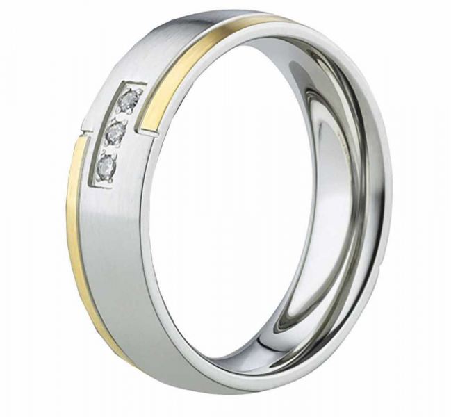 Preview: Damenring in 6mm breite aus Edelstahl AB2196