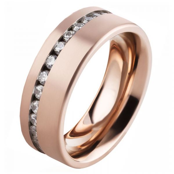 Preview: Stilvolle Damenring Edelstahlring AB2838