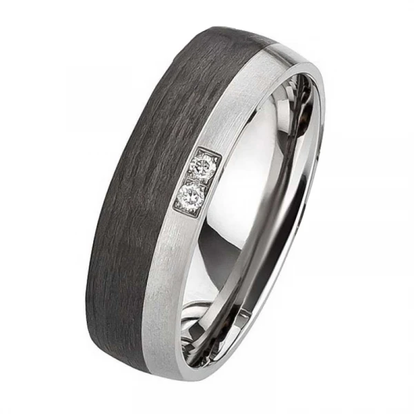 Titan Carbonringe AB3846-AB3847 für modernen Schmuck