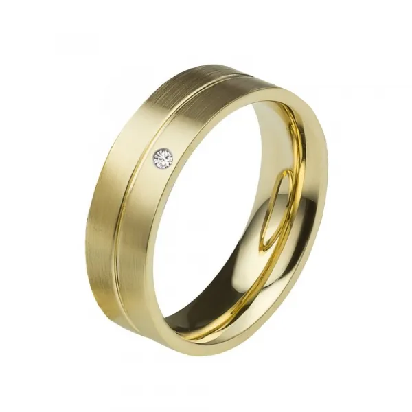 Edelstahlring MOR23 Beschichtet mit Diamant