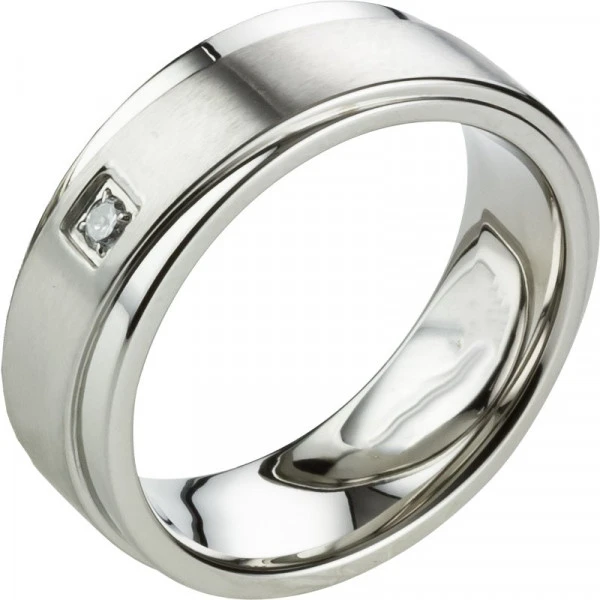 Partnerringe Edelstahl schlicht poliert AB2434-AB2435 Partnerringe Edelstahl schlicht poliert AB2434-AB2435