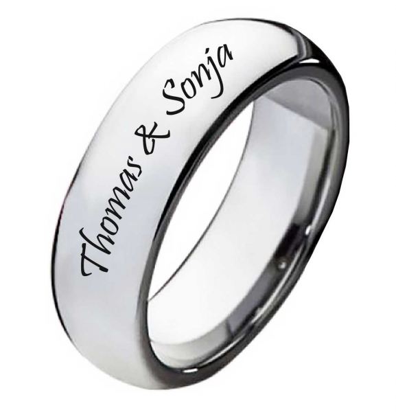 Preview: Wolfram Ring PW129 mit Außengravur