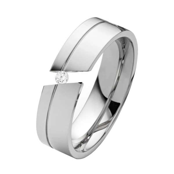 Partnerringe Edelstahl PE019