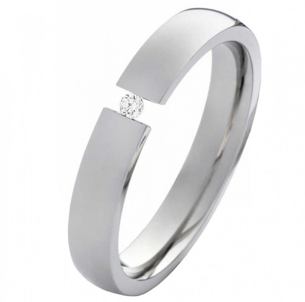 Partnerringe LUC31 mit Diamant und Gravur