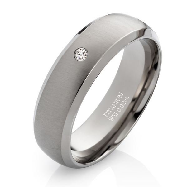 Preview: Ring aus Titan MOR56 mit Quer Gebürsteter Oberfläche