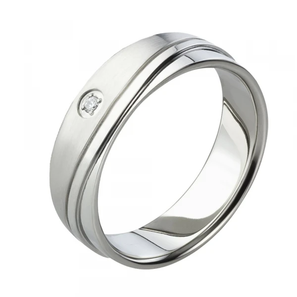 Partnerringe Titan MOR72 5mm breit mit Stein Partnerringe Titan MOR72 5mm breit mit Stein