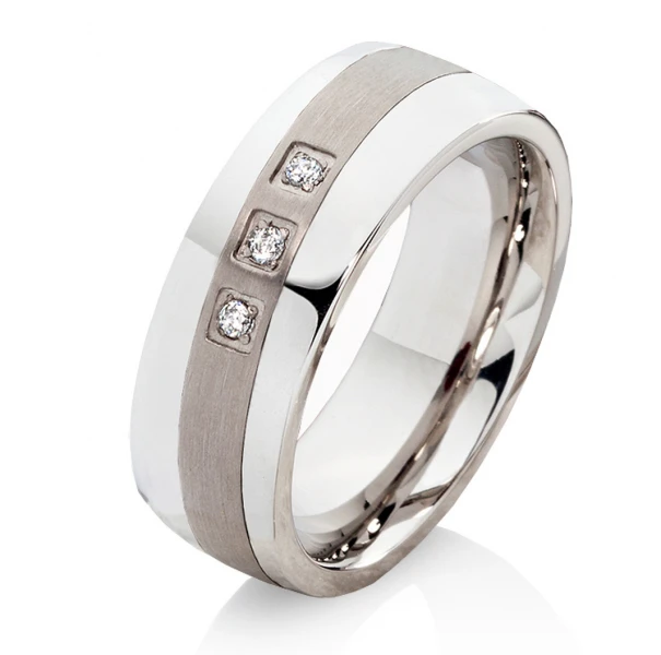 Trauringe Eheringe aus Edelstahl und Titan und Lasergravur P0302