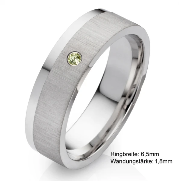 Silberring mit grünen Peridot SP05 - Eleganz pur