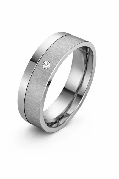 Schöne Damenring T007 mit Zirkonia oder Diamant