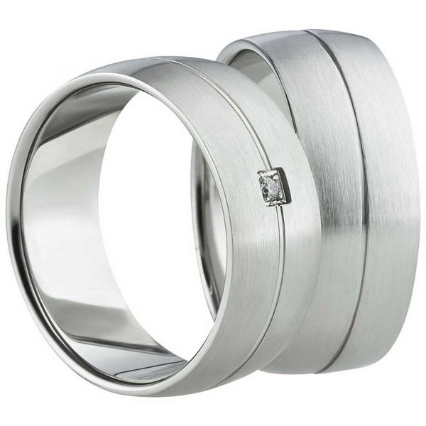 Preview: Edelstahlringe für Damen & Herren AB1126-AB1127