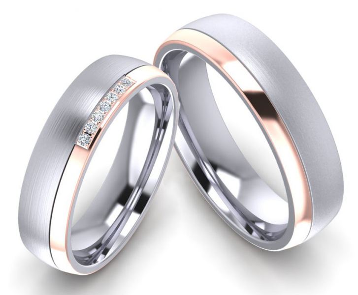 Preview: Edelstahlringe E042 mit Zirkonias Gravur