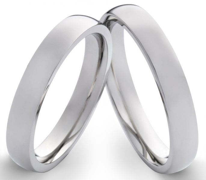 Preview: Schmale polierte Edelstahlringe E112 mit Gravur