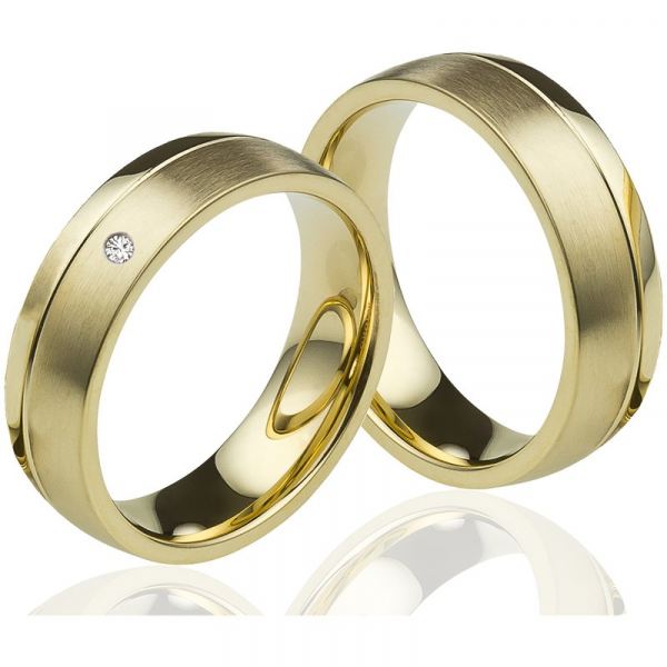 Preview: Edelstahlringe MOR25 mit Diamant