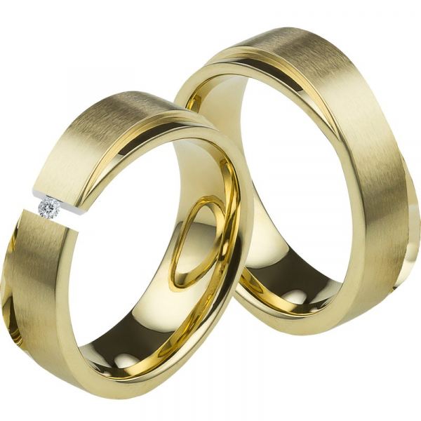 Preview: Schöne Edelstahlringe LUC28 Dimant 6mm