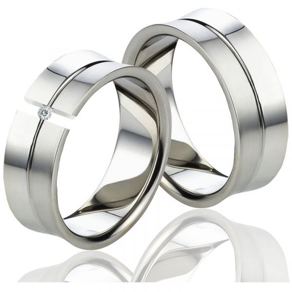 Preview: Edelstahlringe LUC44 mit Glanzrille