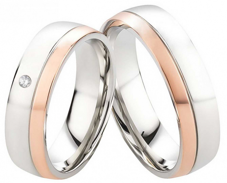 Preview: Edelstahlringe als Partnerringe PE327