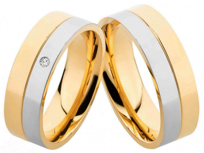 Preview: Edelstahlringe als Partnerringe E217