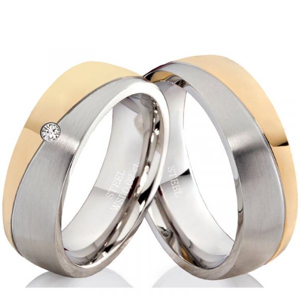 Preview: Breite Edelstahlringe EDB14 mit Gravur