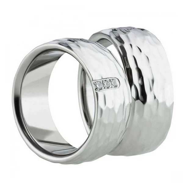 Partnerringe Edelstahl AB1480-AB1481 und Gravur