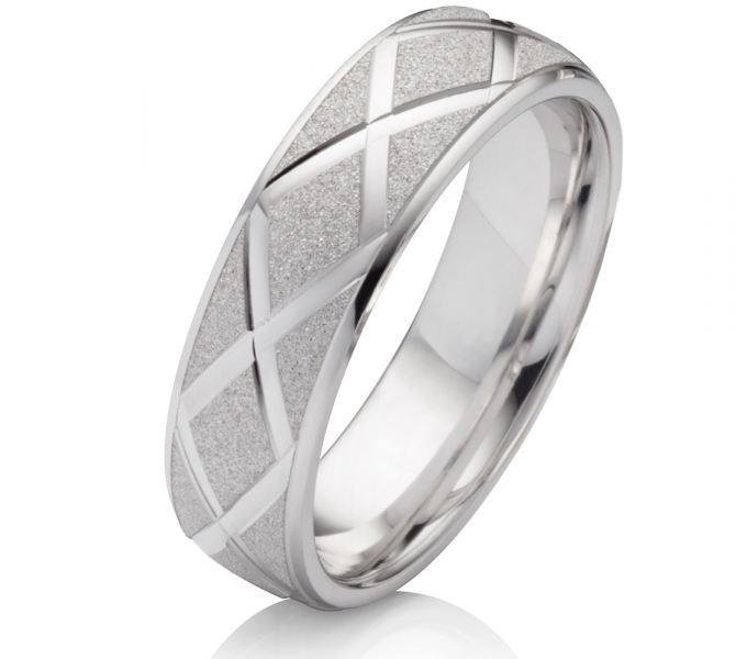 Preview: Silberring Herren SP49 aus 925 Silber mit Gravur, personalisierbarer Schmuck.